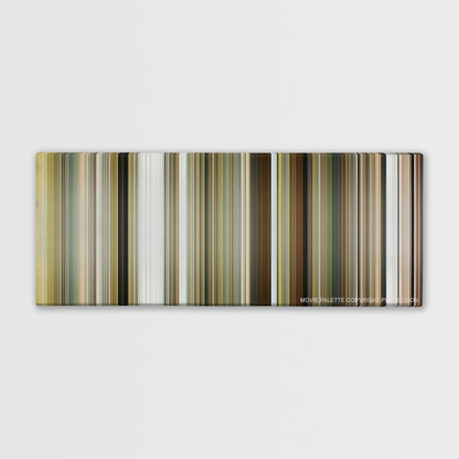 Bruce Almighty color palette canvas print: thousands of thin vertical stripes of color