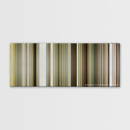 Bruce Almighty color palette canvas print: thousands of thin vertical stripes of color