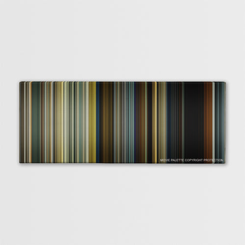 Sicario color palette canvas print: thousands of thin vertical stripes of color