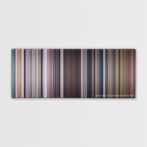 Men of Honor color palette canvas print: thousands of thin vertical stripes of color
