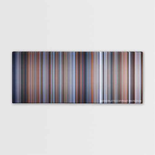 Home Alone 3 color palette canvas print: thousands of thin vertical stripes of color