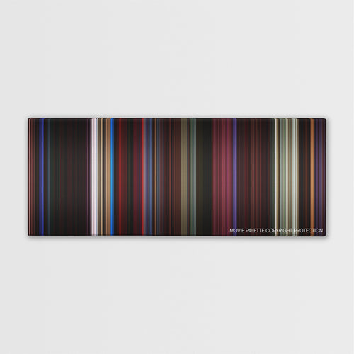 Only God Forgives color palette canvas print: thousands of thin vertical stripes of color