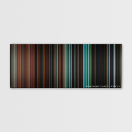 Cloverfield color palette canvas print: thousands of thin vertical stripes of color