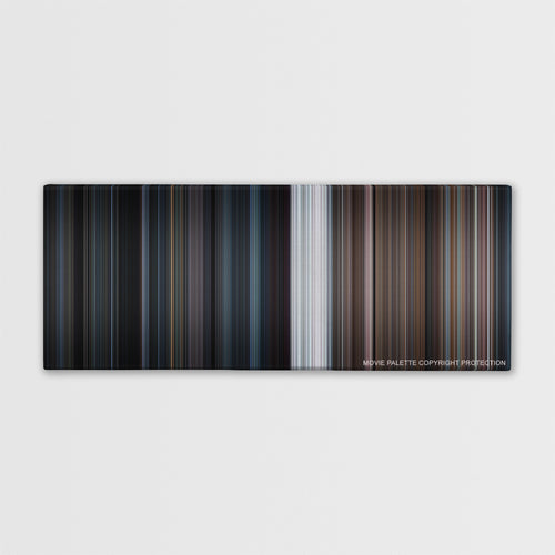 Room color palette canvas print: thousands of thin vertical stripes of color