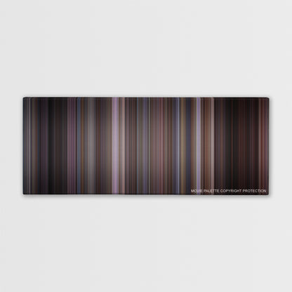 American Pie color palette canvas print: thousands of thin vertical stripes of color