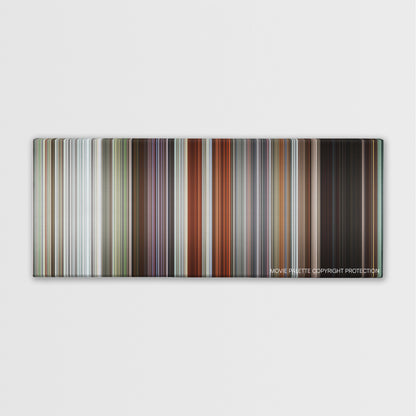 Final Destination 5 color palette canvas print: thousands of thin vertical stripes of color