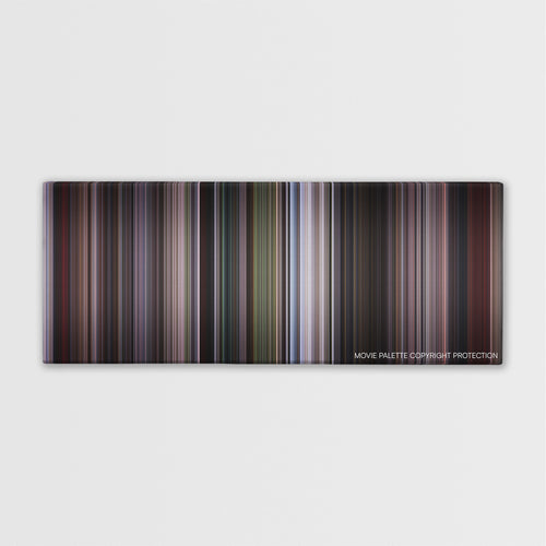 The Jackal color palette canvas print: thousands of thin vertical stripes of color