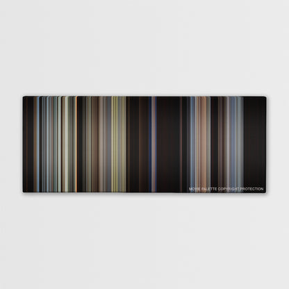 Unforgiven color palette canvas print: thousands of thin vertical stripes of color
