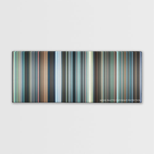 Bridget Jones: The Edge of Reason color palette canvas print: thousands of thin vertical stripes of color