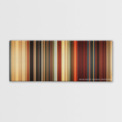 Gods of Egypt color palette canvas print: thousands of thin vertical stripes of color