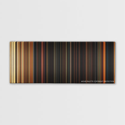 Hostage color palette canvas print: thousands of thin vertical stripes of color