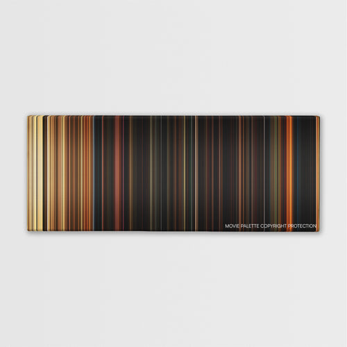 Hostage color palette canvas print: thousands of thin vertical stripes of color