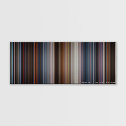 Terminator 3: Rise of the Machines color palette canvas print: thousands of thin vertical stripes of color