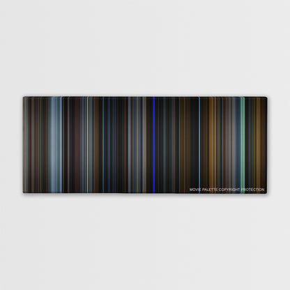 The Game color palette canvas print: thousands of thin vertical stripes of color