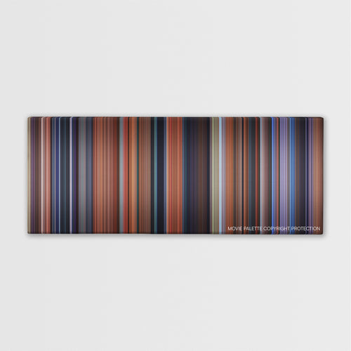 Coyote Ugly color palette canvas print: thousands of thin vertical stripes of color