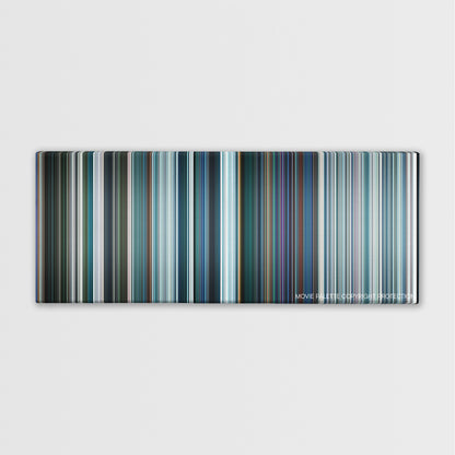 Pacific Rim: Uprising color palette canvas print: thousands of thin vertical stripes of color