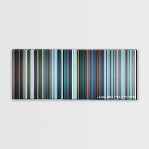 Pacific Rim: Uprising color palette canvas print: thousands of thin vertical stripes of color
