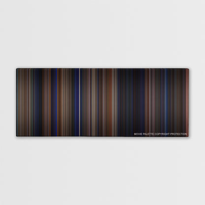 The Mask color palette canvas print: thousands of thin vertical stripes of color