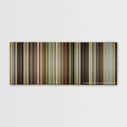 Knocked Up color palette canvas print: thousands of thin vertical stripes of color