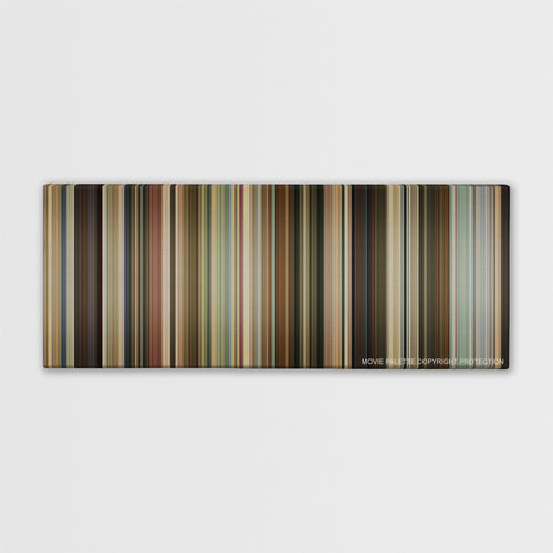 Knocked Up color palette canvas print: thousands of thin vertical stripes of color
