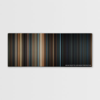2012 color palette canvas print: thousands of thin vertical stripes of color