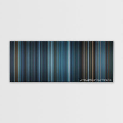 Gothika color palette canvas print: thousands of thin vertical stripes of color