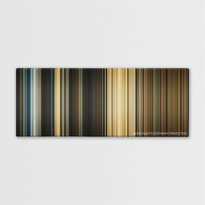 Pompeii color palette canvas print: thousands of thin vertical stripes of color