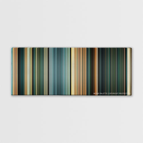 Furious 7 color palette canvas print: thousands of thin vertical stripes of color