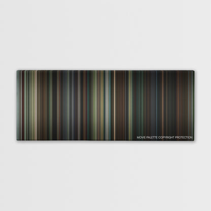 The Skeleton Key color palette canvas print: thousands of thin vertical stripes of color