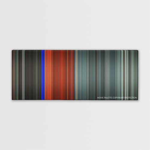 Exam color palette canvas print: thousands of thin vertical stripes of color