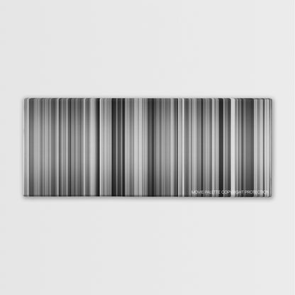 The 400 Blows color palette canvas print: thousands of thin vertical stripes of color