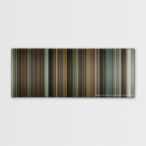 The Lives of Others color palette canvas print: thousands of thin vertical stripes of color