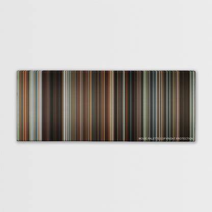 Wanted color palette canvas print: thousands of thin vertical stripes of color