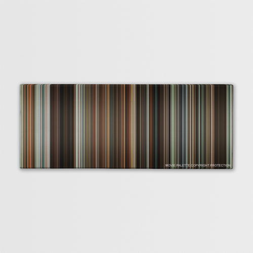 Wanted color palette canvas print: thousands of thin vertical stripes of color