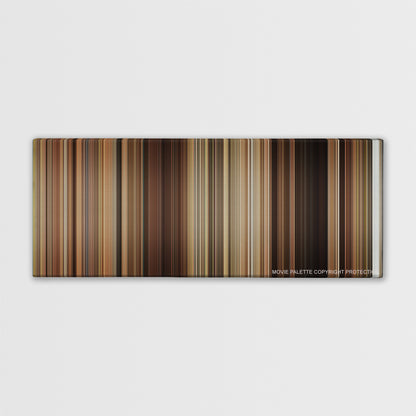 Easy A color palette canvas print: thousands of thin vertical stripes of color