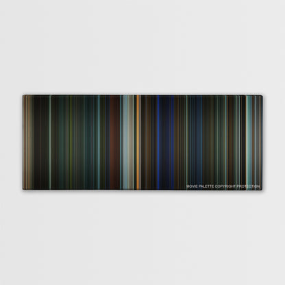 Collateral color palette canvas print: thousands of thin vertical stripes of color