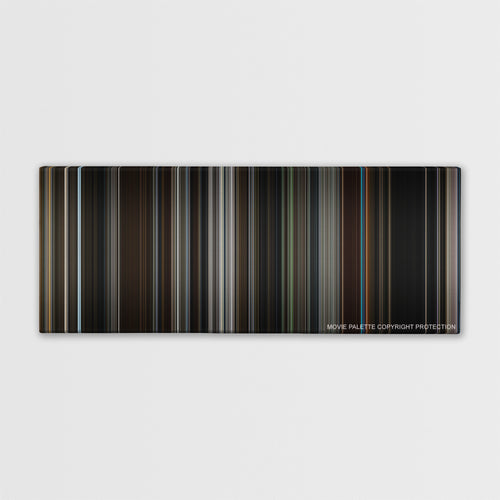 The Equalizer color palette canvas print: thousands of thin vertical stripes of color