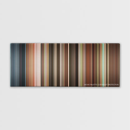 Patch Adams color palette canvas print: thousands of thin vertical stripes of color
