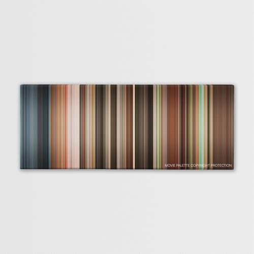 Patch Adams color palette canvas print: thousands of thin vertical stripes of color