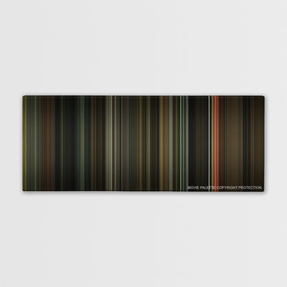 Moon color palette canvas print: thousands of thin vertical stripes of color