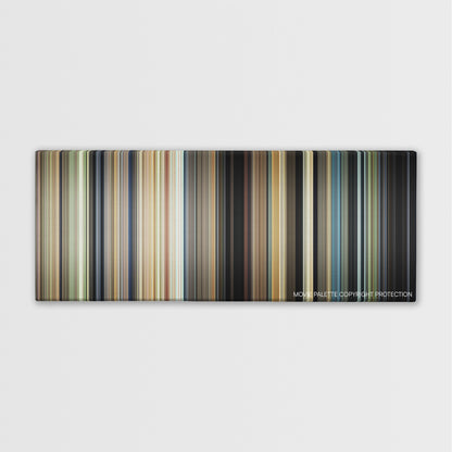 Little Children color palette canvas print: thousands of thin vertical stripes of color