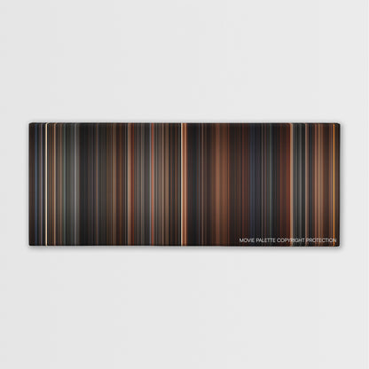 End of Days color palette canvas print: thousands of thin vertical stripes of color