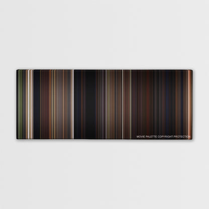 Signs color palette canvas print: thousands of thin vertical stripes of color