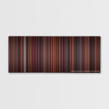 Die Hard 2 color palette canvas print: thousands of thin vertical stripes of color