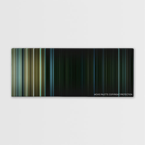 Hush color palette canvas print: thousands of thin vertical stripes of color