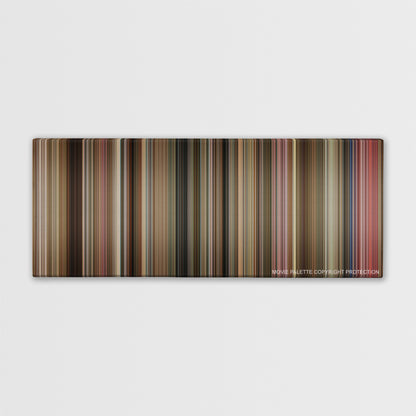 The Fighter color palette canvas print: thousands of thin vertical stripes of color