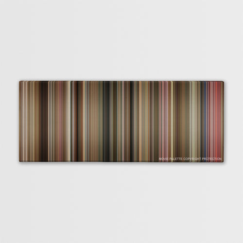The Fighter color palette canvas print: thousands of thin vertical stripes of color