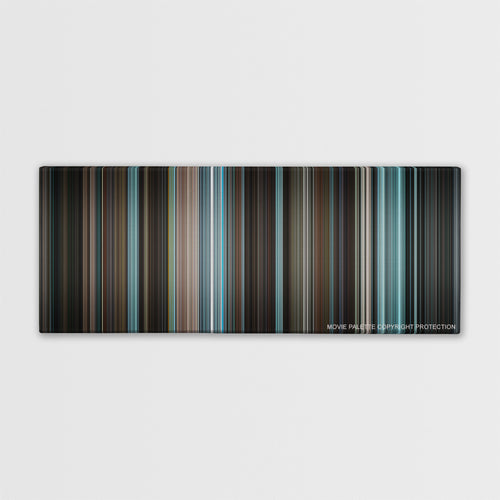 Men in Black II color palette canvas print: thousands of thin vertical stripes of color