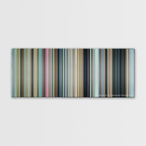 3 Idiots color palette canvas print: thousands of thin vertical stripes of color
