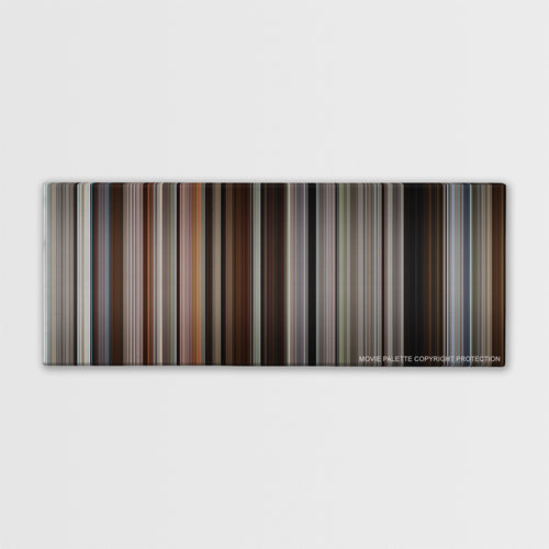 50/50 color palette canvas print: thousands of thin vertical stripes of color